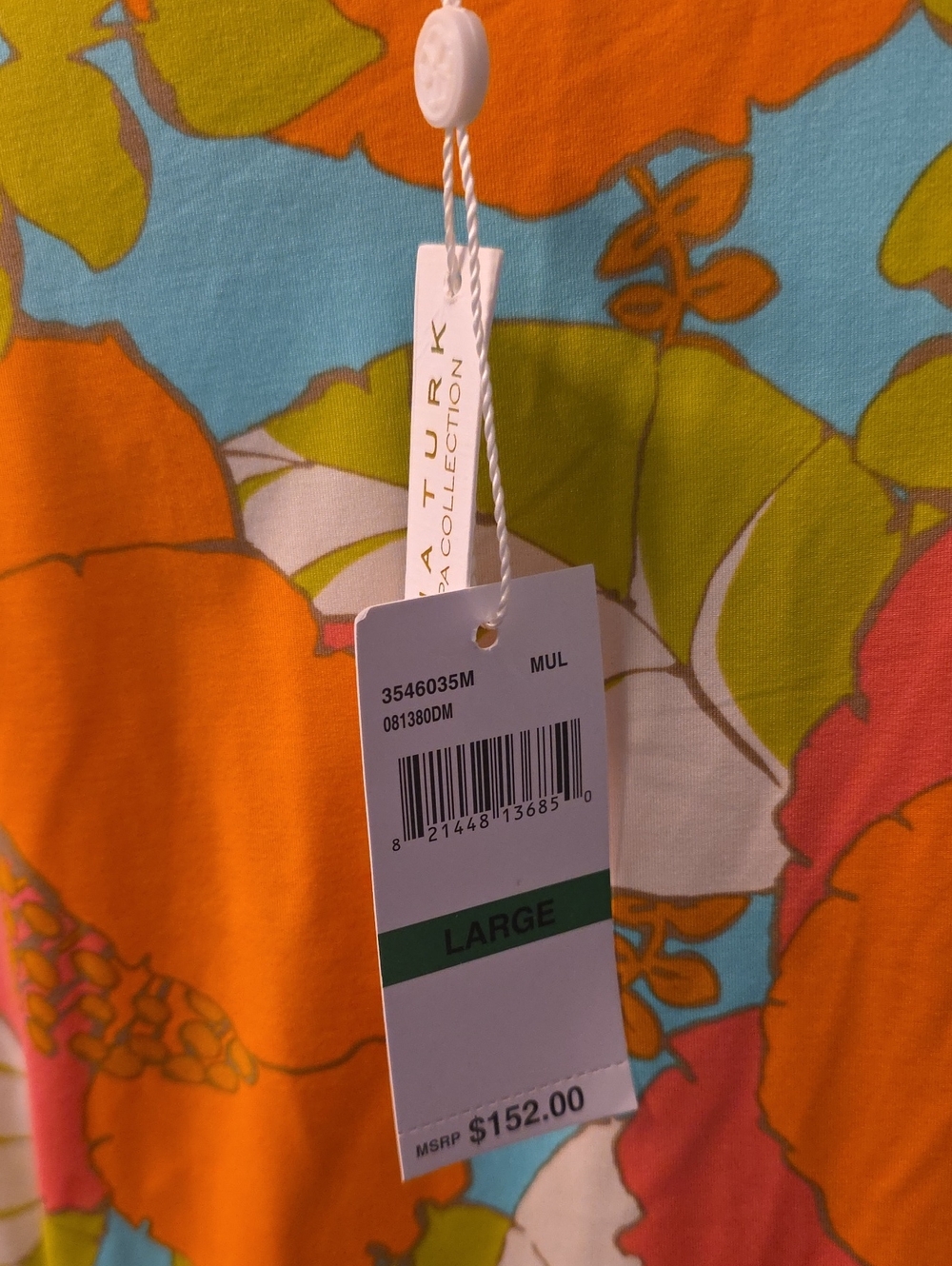 NWT Trina Turk Playa De Flor Swim Dress Tunic Cover up Size L - Picture 5 of 6